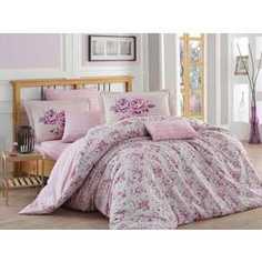 Комплект постельного белья Hobby home collection 1,5 сп, поплин, Flora, лиловый (1501001089)