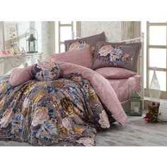 Комплект постельного белья Hobby home collection 1,5 сп, сатин, Rosanna, серый (1607000154)
