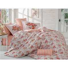 Комплект постельного белья Hobby home collection 1,5 сп, поплин, Flora, персиковый (1501001090)