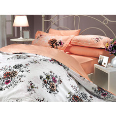 Комплект постельного белья Hobby home collection 1,5 сп, поплин, Carmen, персиковый (1501000082)