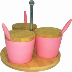 Набор для специй сервировочный из бамбука 3 предмета Frybest Bamboo (BM-05-4)