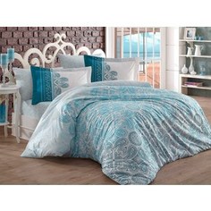 Комплект постельного белья Hobby home collection 1,5 сп, поплин Irene бирюзовый