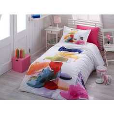 Комплект постельного белья Hobby home collection 1,5 сп, поплин, Rainbow, (1501000891)