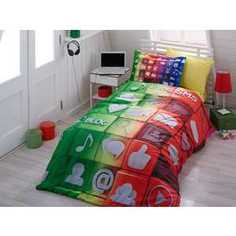 Комплект постельного белья Hobby home collection 1,5 сп, поплин, Tweet, (1501000894)