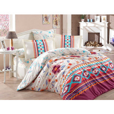 Комплект постельного белья Hobby home collection 1,5 сп, поплин, Francesca бордовый (1501001577)