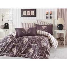 Комплект постельного белья Hobby home collection Евро, сатин, Ornella, бежевый (1501001141)