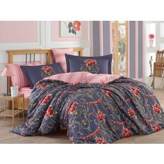 Комплект постельного белья Hobby home collection 1,5 сп, сатин Ornella красное