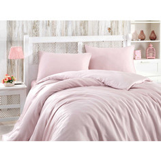 Комплект постельного белья Hobby home collection Евро, бамбук, Shine светло-розовый (1501001567)