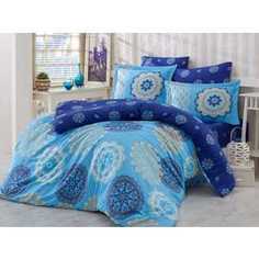 Комплект постельного белья Hobby home collection Семейный, сатин, Ottoman, синий (1501000998)