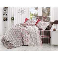 Комплект постельного белья Hobby home collection Семейный, поплин, Belen, коричневый (1501000972)