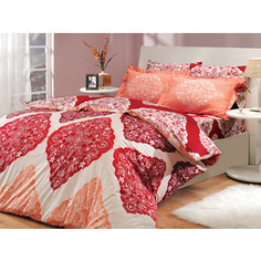 Комплект постельного белья Hobby home collection 1,5 сп, поплин, Amanda, красный (1501000033)
