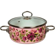 Кастрюля эмалированная 3.0 л Vitross Violeta розовый 8SA205S