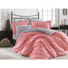 Комплект постельного белья Hobby home collection 1,5 сп, поплин Nazende коралловый (1501001697)