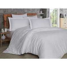Комплект постельного белья Hobby home collection Семейный, сатин, Damask, белый (1607000023)