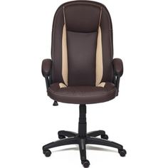 Кресло TetChair BRINDISI кож/зам, коричневый/бежевый/коричневый перфорированный, 36-36/36-34/06