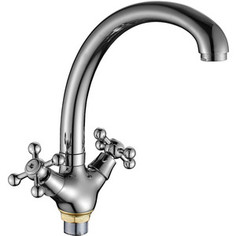 Смеситель для кухни Decoroom с высоким повортным изливом (DR49029)