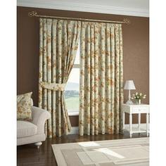 Штора портьерная DDA жаккард 140x260 см (J 201-03 Розовые цветы)