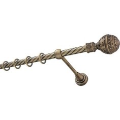 Карниз DDA витой 16 мм одинарный Золото антик 1.4