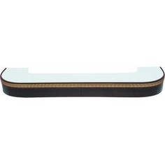 Карниз потолочный пластиковый DDA Поворот Греция двухрядный венге 4.0