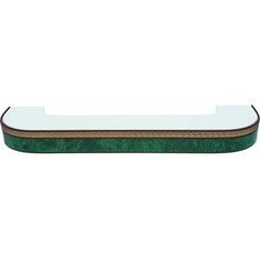 Карниз потолочный пластиковый DDA Поворот Греция двухрядный зеленый 2.2