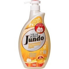 Концентрированный гель для мытья посуды Jundo и детских принадлежностей с гиалуроновой кислотой Juicy Lemon, 1л.