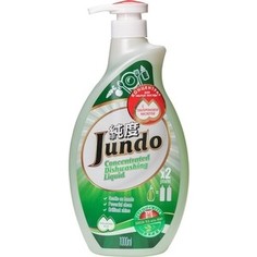 Концентрированный гель для мытья посуды Jundo и детских принадлежностей с гиалуроновой кислотой Green tea with Mint, 1л