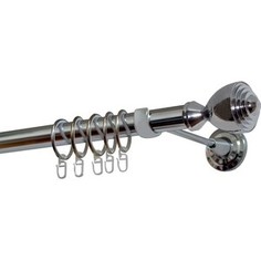 Карниз DDA 28 мм одинарный Хром глянец 2.4 U