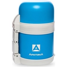 Термос 0.6 л Арктика с широким горлом универсальный (202-600 синий пластик)