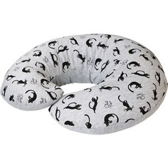 Подушка для кормления Ceba Baby Mini Grey Cats трикотаж W-702-000-513