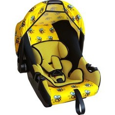 Автокресло Siger ART Эгида ЛЮКС пчелка, 0-1,5 лет, 0-13 кг, группа 0+