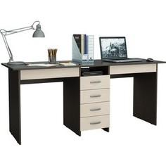 Стол письменный Мастер Тандем-2Я (венге-дуб молочный) МСТ-СДТ-2Я-ВД-16