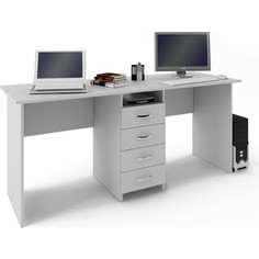 Стол письменный Мастер Тандем-2 белый