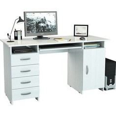 Стол письменный Мастер Милан-7П белый