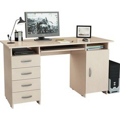 Стол письменный Мастер Милан-7П (дуб молочный) МСТ-СДМ-7П-ДМ-16