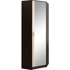 Шкаф угловой с зеркалом Мастер Ольга (венге-дуб молочный) МСТ-ПДО-ШУ-ВД-З1