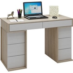 Стол письменный Мастер Антер-4 (дуб сонома-белый) МСТ-СТА-04-СБ-16