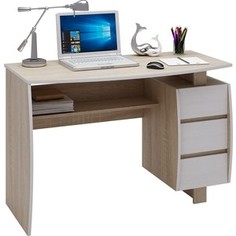 Стол письменный Мастер Экстер-7 (дуб сонома/белый) МСТ-СТЭ-07-ДС-БТ-16