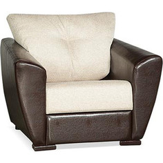 Кресло Галактика Кентукки КР mercury dark brown, alba cream
