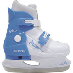 Коньки ледовые раздвижные Action PW-219-2 р. 37-40 (голубой/белый) Action!