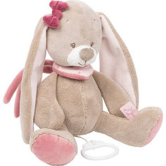 Игрушка мягкая Nattou Musical Soft toy (Наттоу Мьюзикал Софт Той) Nina, Jade & Lili Кролик музыкальная 987059