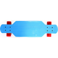 Скейтборд Hubster Cruiser 29 синий с красными колесами 9385П