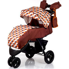 Коляска прогулочная BabyHit Voyage Air Коричневый с оранжевым (VOYAGE AIR BROWN-ORANGE)