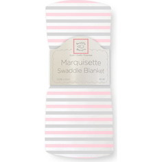 Пеленка детская тонкая SwaddleDesigns Маркизет Simple Stripes Pstl Pink
