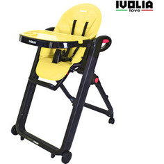 Стульчик для кормления Ivolia LOVE 02 4 колеса yellow