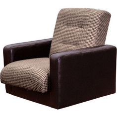 Кресло Экомебель Лондон рогожка микс коричневая.