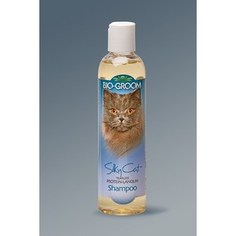 Шампунь-кондиционер BIO-GROOM Silky Cat Protein-Lanolin Shampoo с протеином-ланолином шелковый без слез для кошек 237мл (20008)