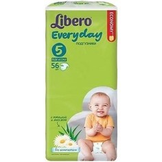 Libero Подгузники детские Every Day экстра лардж 11-25кг 56шт упаковка мега