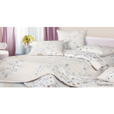 Комплект постельного белья Ecotex Семейный, сатин, Перламутр (КГДПерламутр)