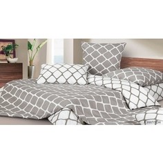 Комплект постельного белья Ecotex 1,5 сп, сатин, Хэмптон (КГ1Хэмптон)