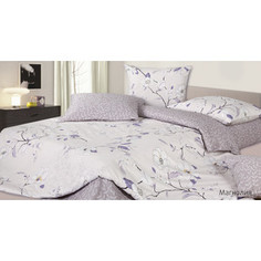 Комплект постельного белья Ecotex 2-х сп, сатин, Магнолия (КГММагнолия)